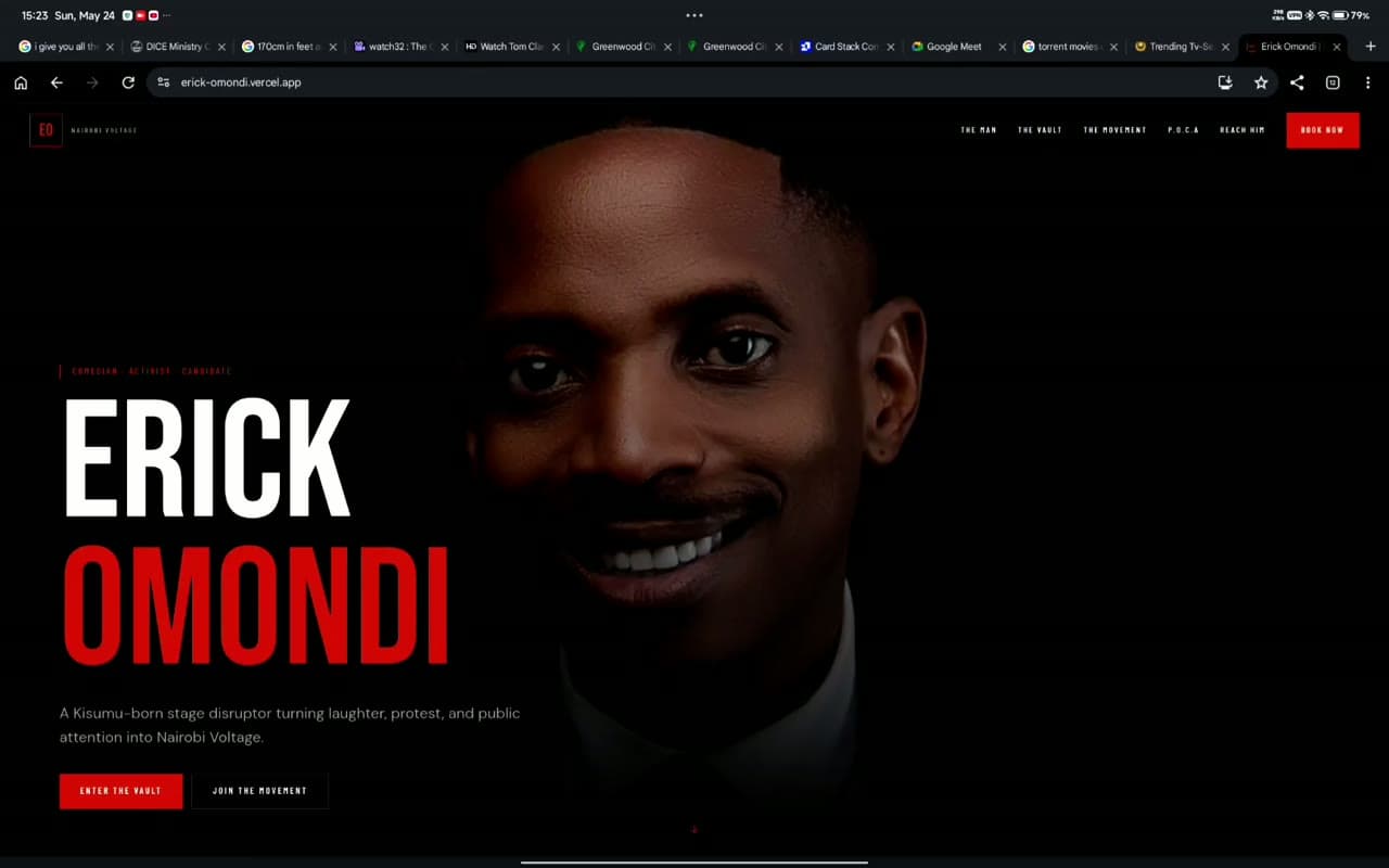 Erick Omondi project screenshot