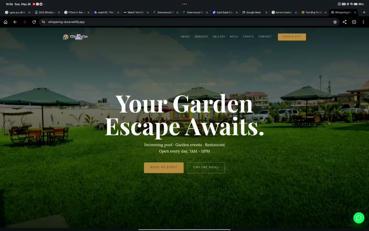 Whispering Dove Gardens project screenshot
